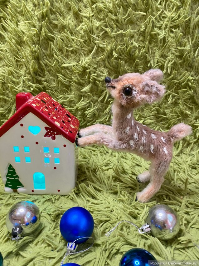 Олененок Бемби 🦌 — Текстильные игрушки и примитивы: кофейные (фото 10)