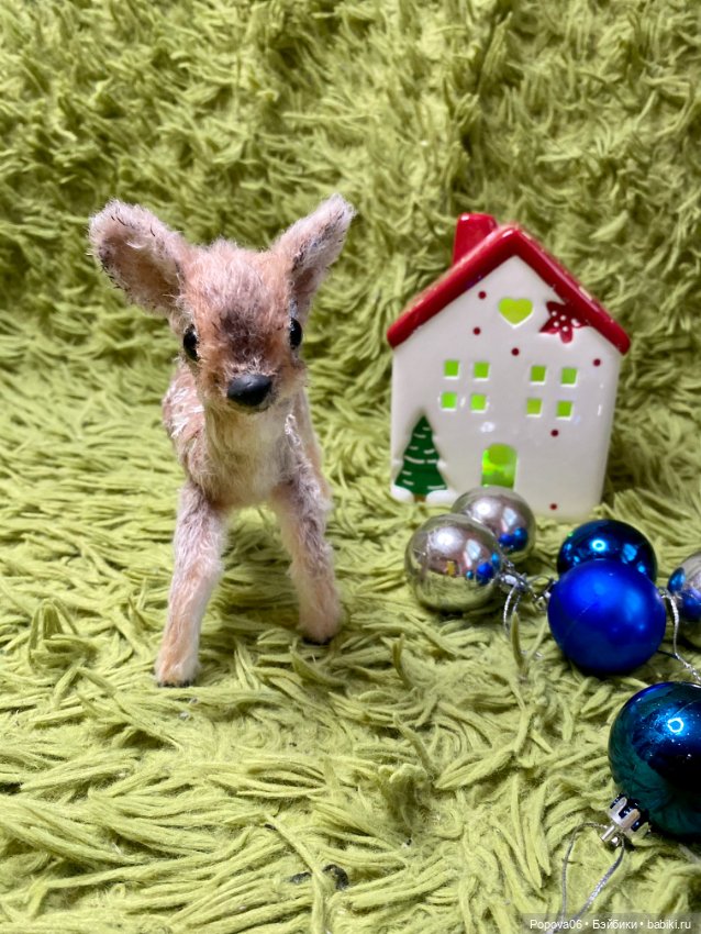 Олененок Бемби 🦌 — Текстильные игрушки и примитивы: кофейные (фото 2)