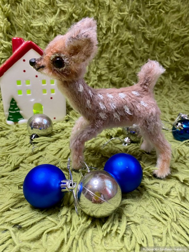 Олененок Бемби 🦌 — Текстильные игрушки и примитивы: кофейные (фото 5)