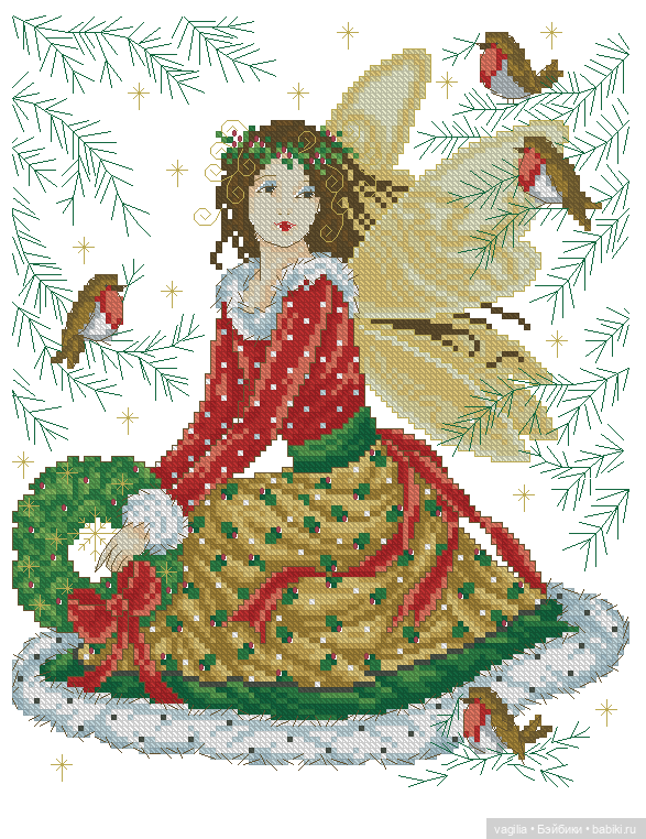 Дети и девушки — Схемы вышивки крестом: фото узоров