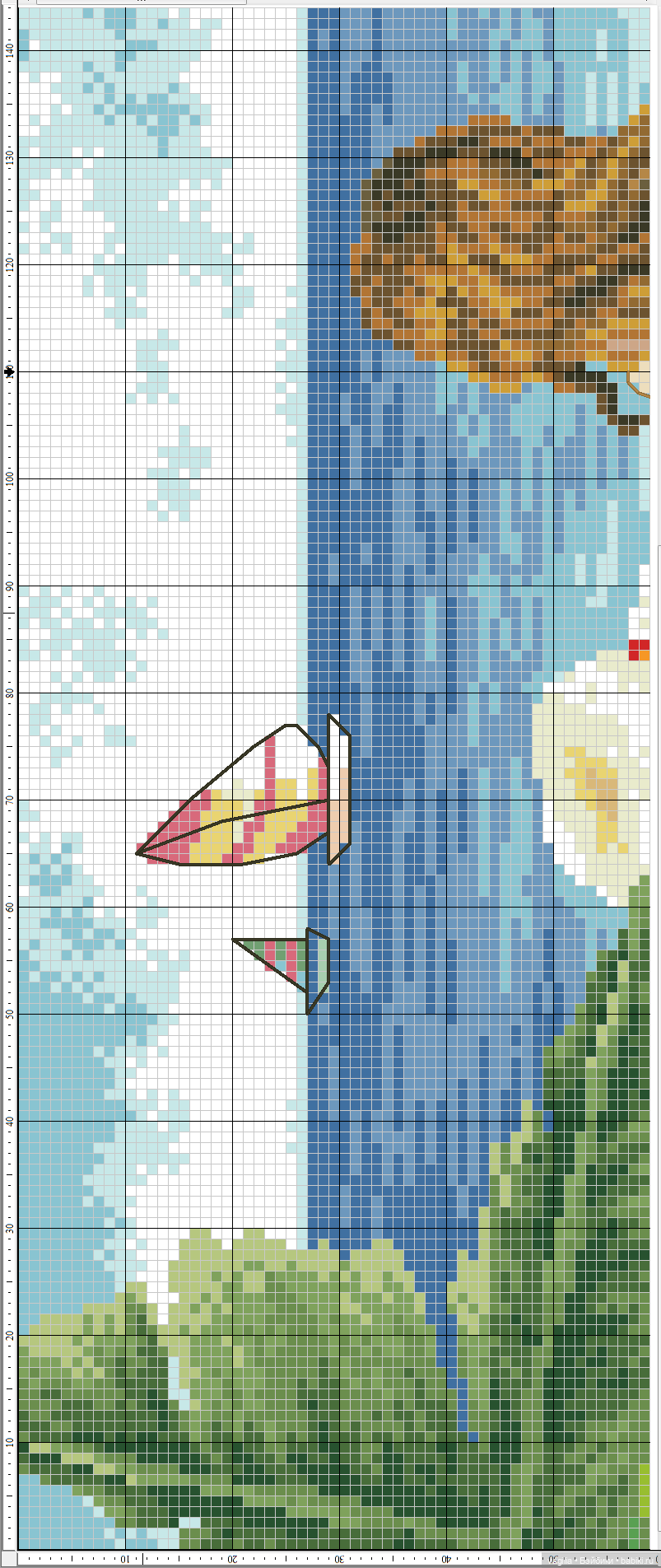 Дети и девушки — Схемы вышивки крестом: фото узоров