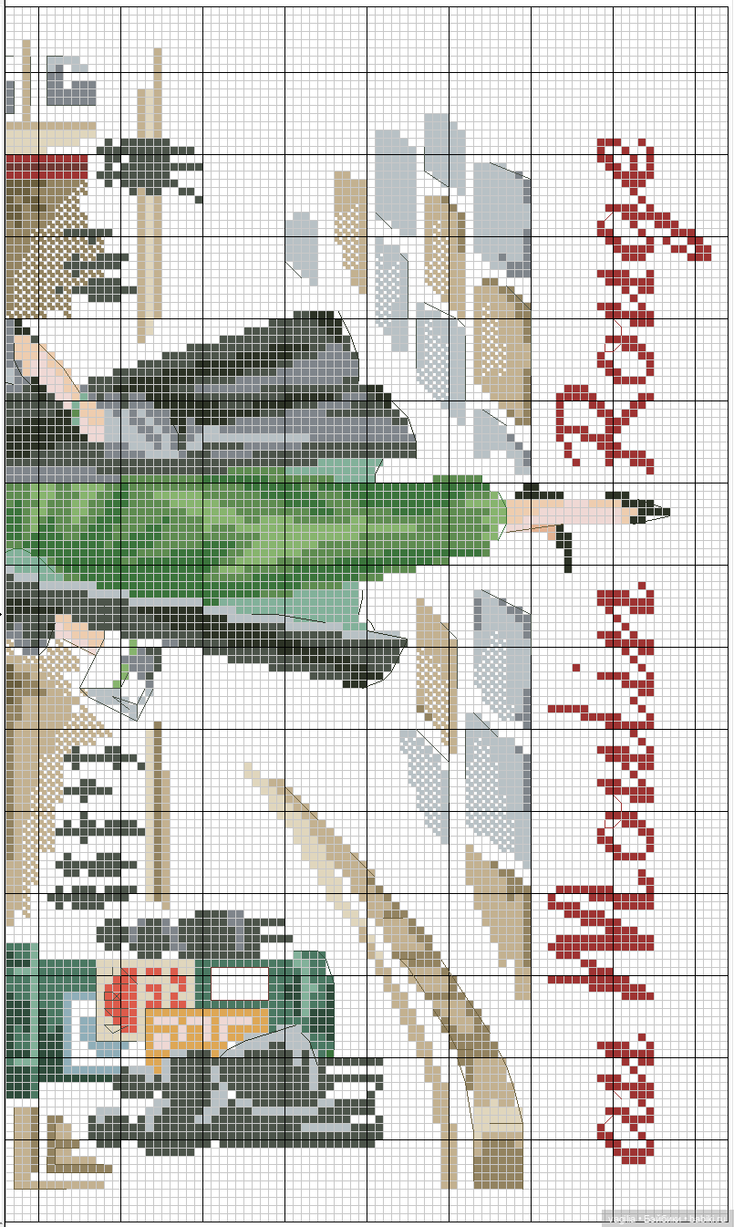 Дети и девушки — Схемы вышивки крестом: фото узоров