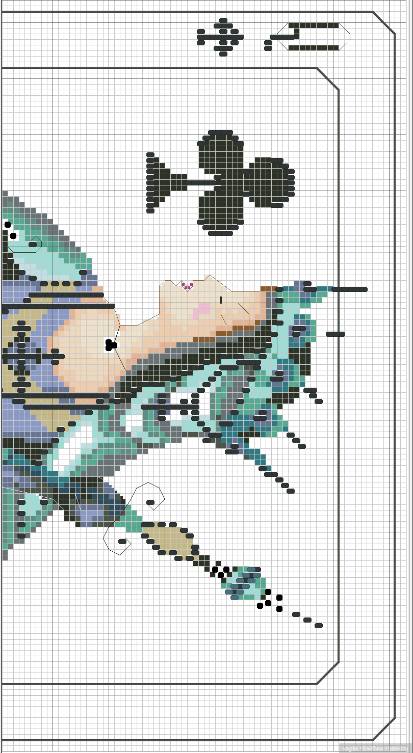 Дети и девушки — Схемы вышивки крестом: фото узоров