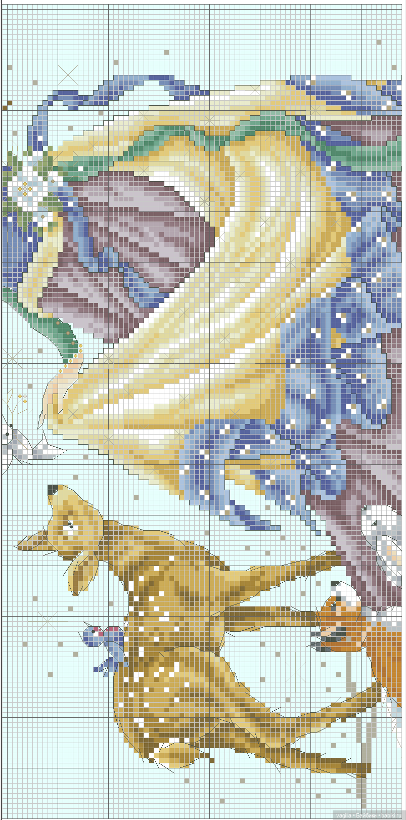 Дети и девушки — Схемы вышивки крестом: фото узоров