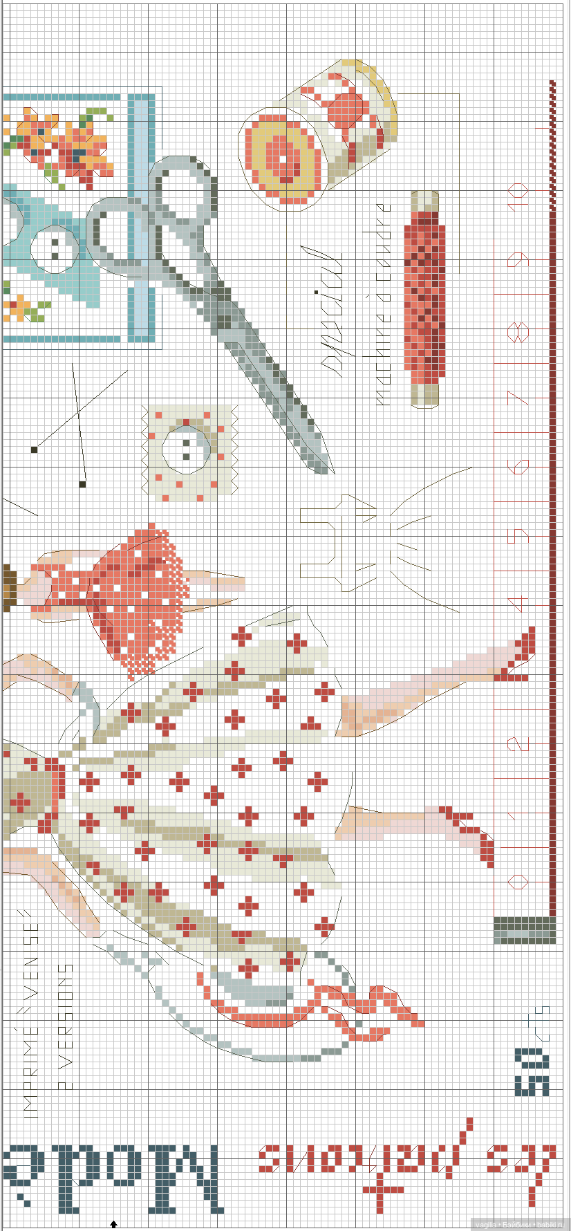 Дети и девушки — Схемы вышивки крестом: фото узоров