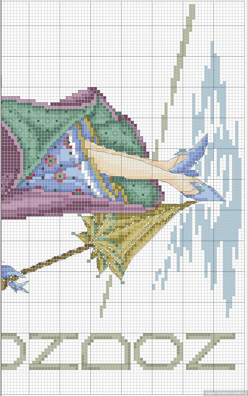 Дети и девушки — Схемы вышивки крестом: фото узоров (фото 9)