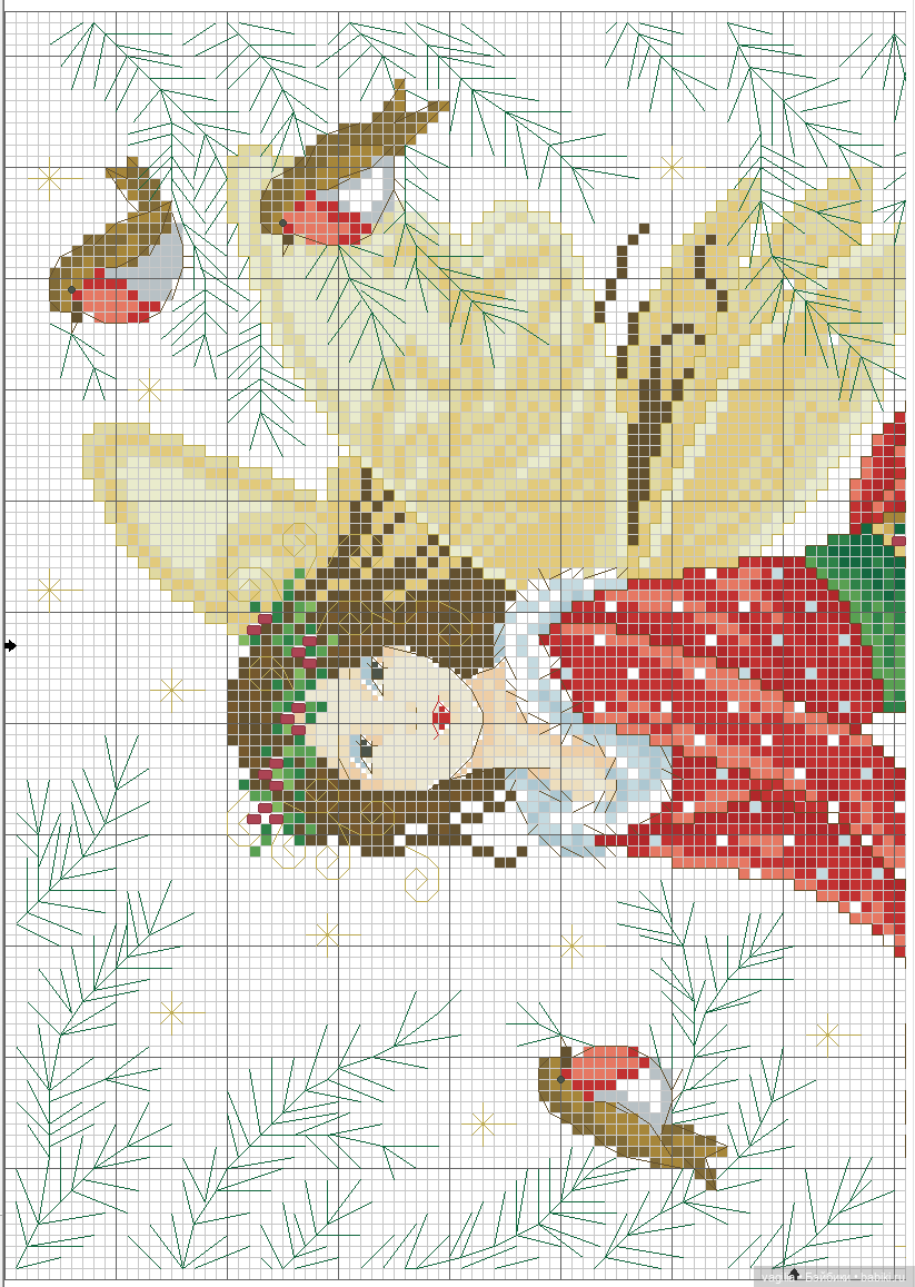 Дети и девушки — Схемы вышивки крестом: фото узоров