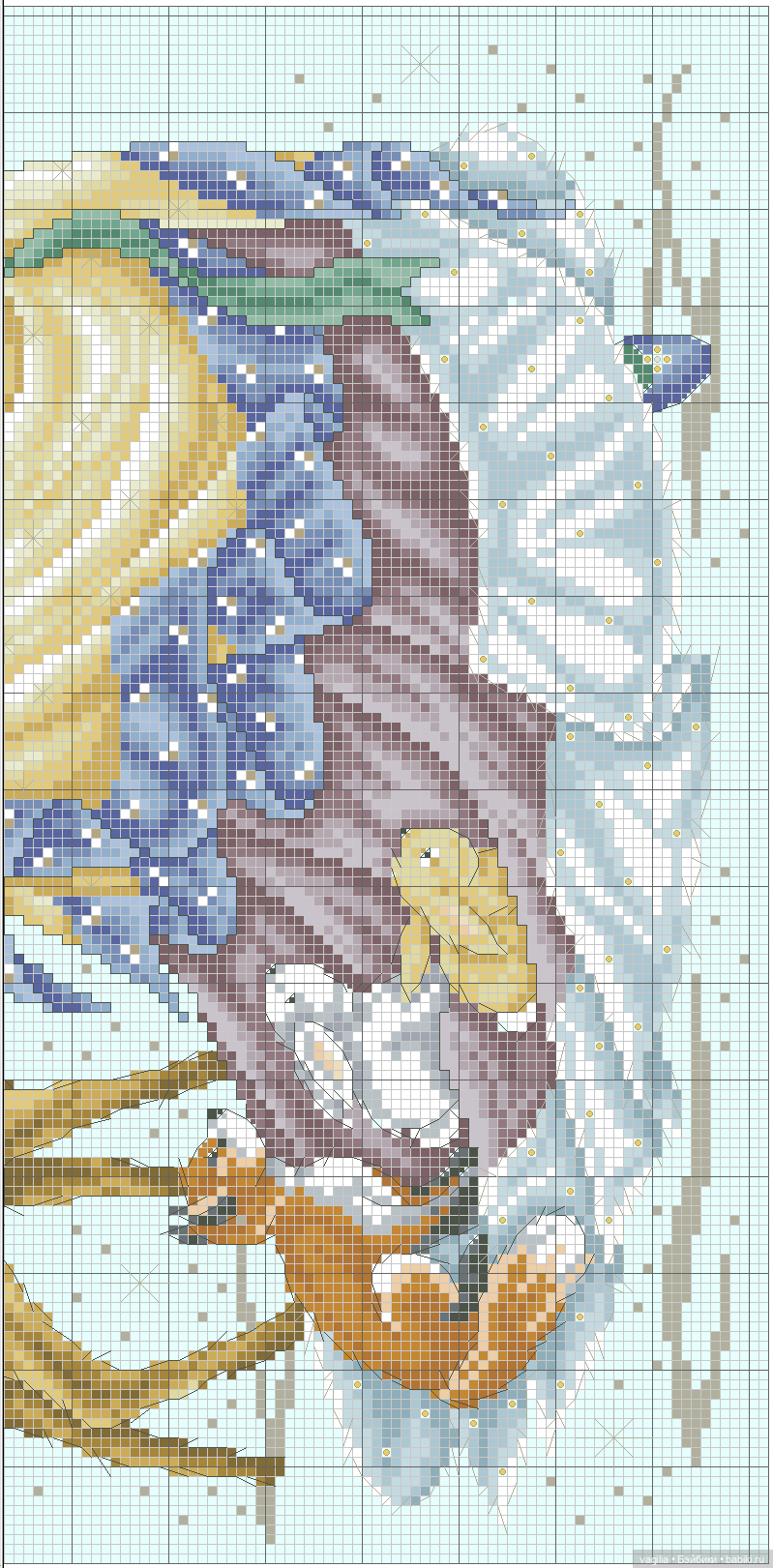 Дети и девушки — Схемы вышивки крестом: фото узоров