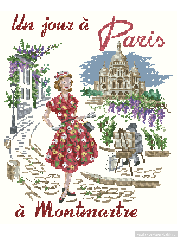 Дети и девушки — Схемы вышивки крестом: фото узоров