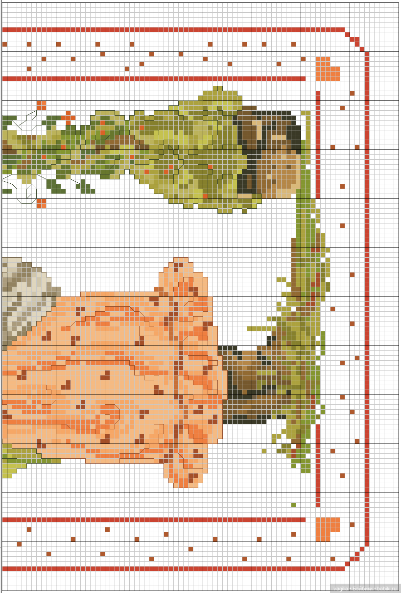 Дети и девушки — Схемы вышивки крестом: фото узоров (фото 4)