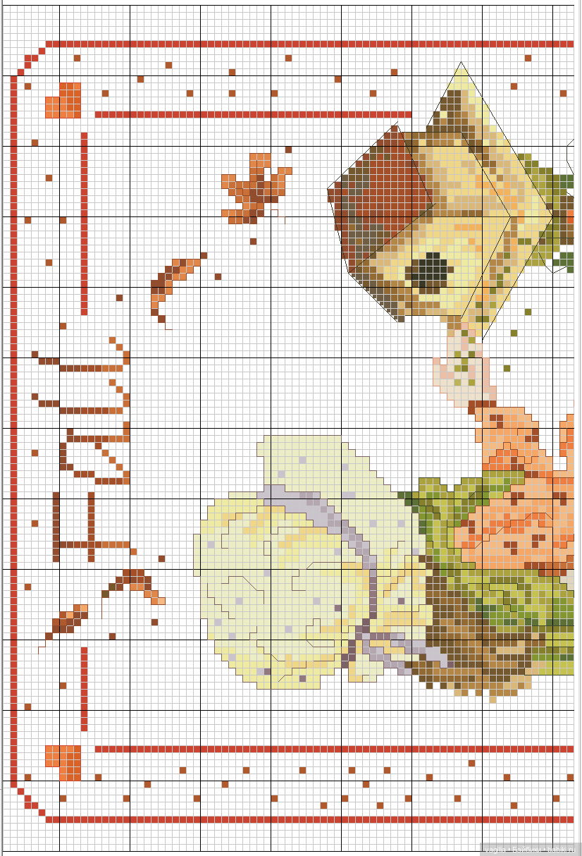 Дети и девушки — Схемы вышивки крестом: фото узоров (фото 2)
