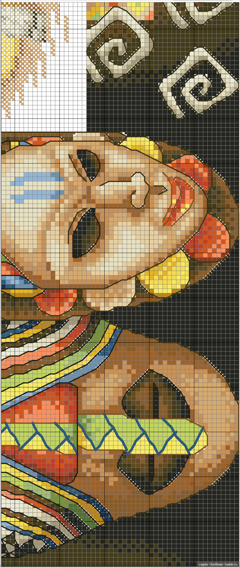 И снова микс крестиком — Схемы вышивки крестом: фото узоров (фото 4)