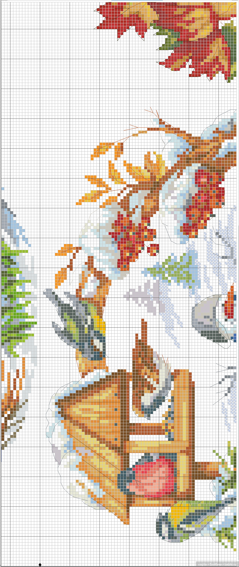 И снова микс крестиком — Схемы вышивки крестом: фото узоров