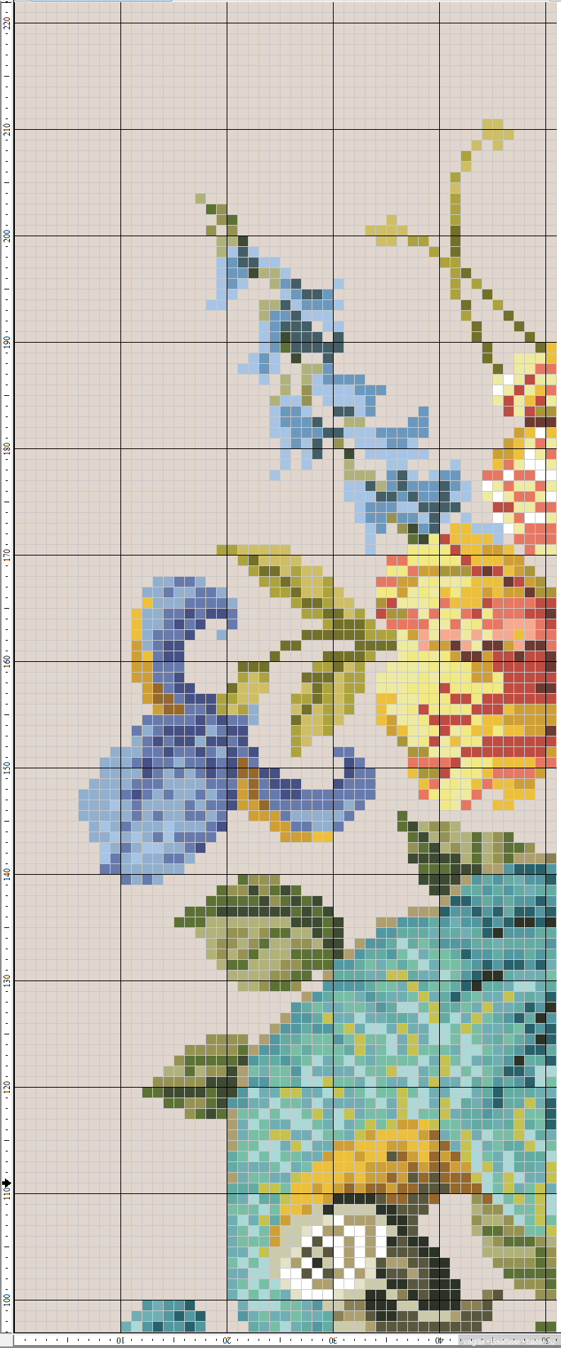 И снова микс крестиком — Схемы вышивки крестом: фото узоров