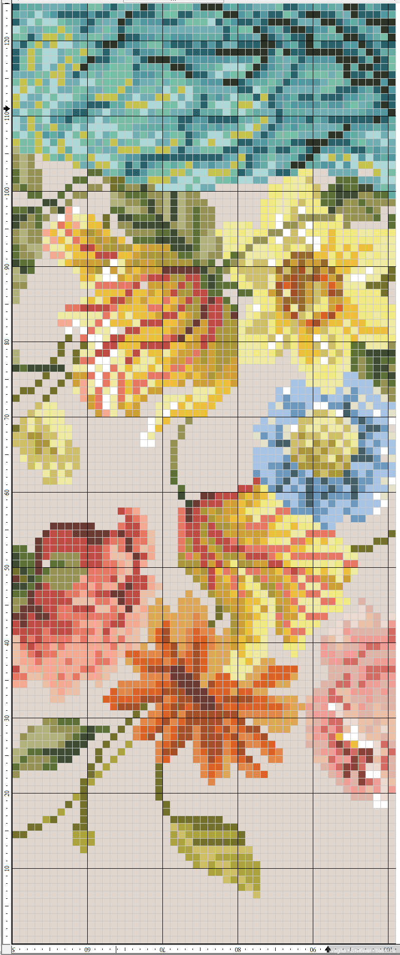 И снова микс крестиком — Схемы вышивки крестом: фото узоров