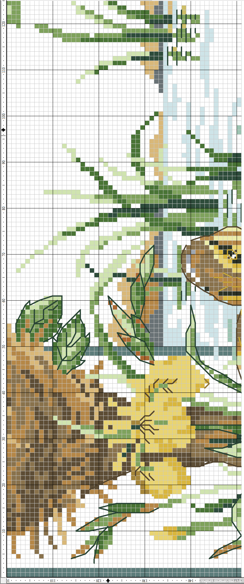 Роскошный микс крестиком — Схемы вышивки крестом: фото узоров (фото 6)