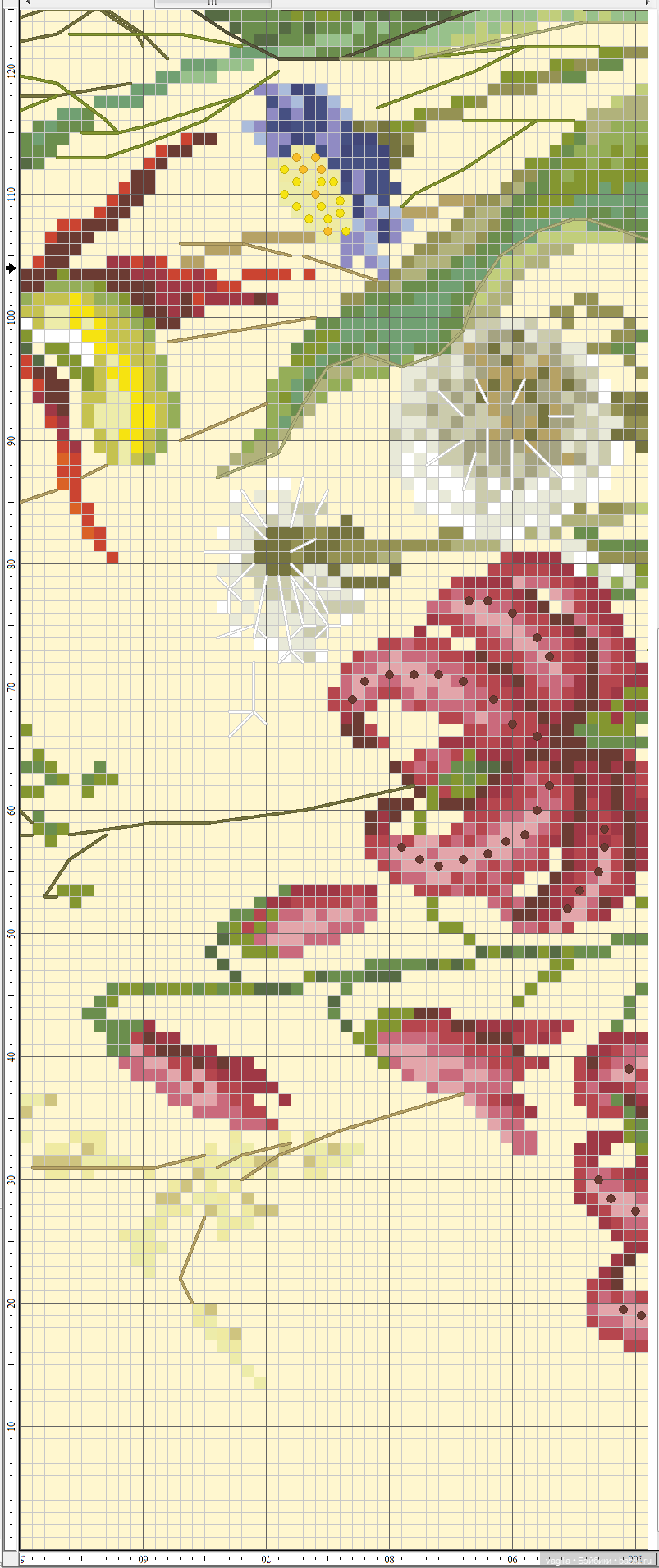 Роскошный микс крестиком — Схемы вышивки крестом: фото узоров