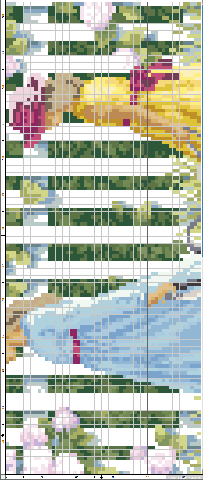 Роскошный микс крестиком — Схемы вышивки крестом: фото узоров