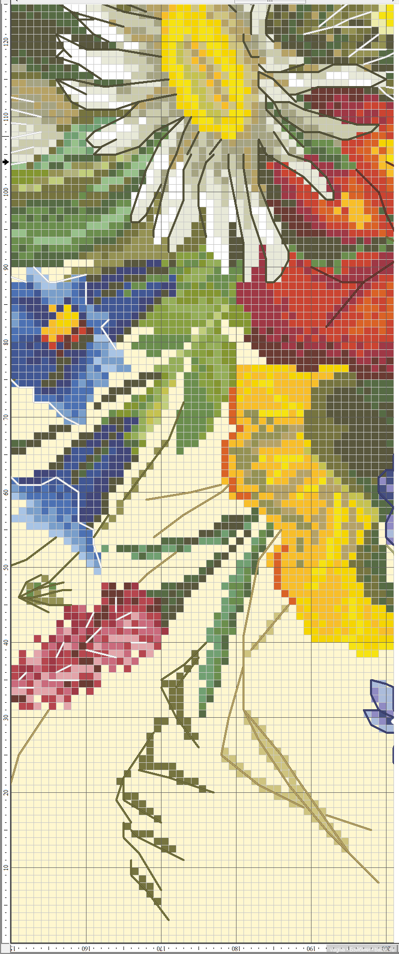 Роскошный микс крестиком — Схемы вышивки крестом: фото узоров