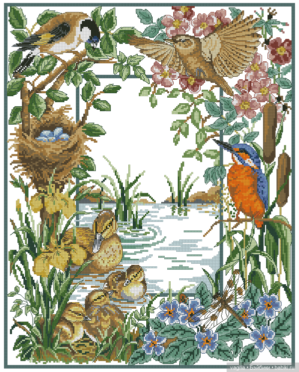 Роскошный микс крестиком — Схемы вышивки крестом: фото узоров
