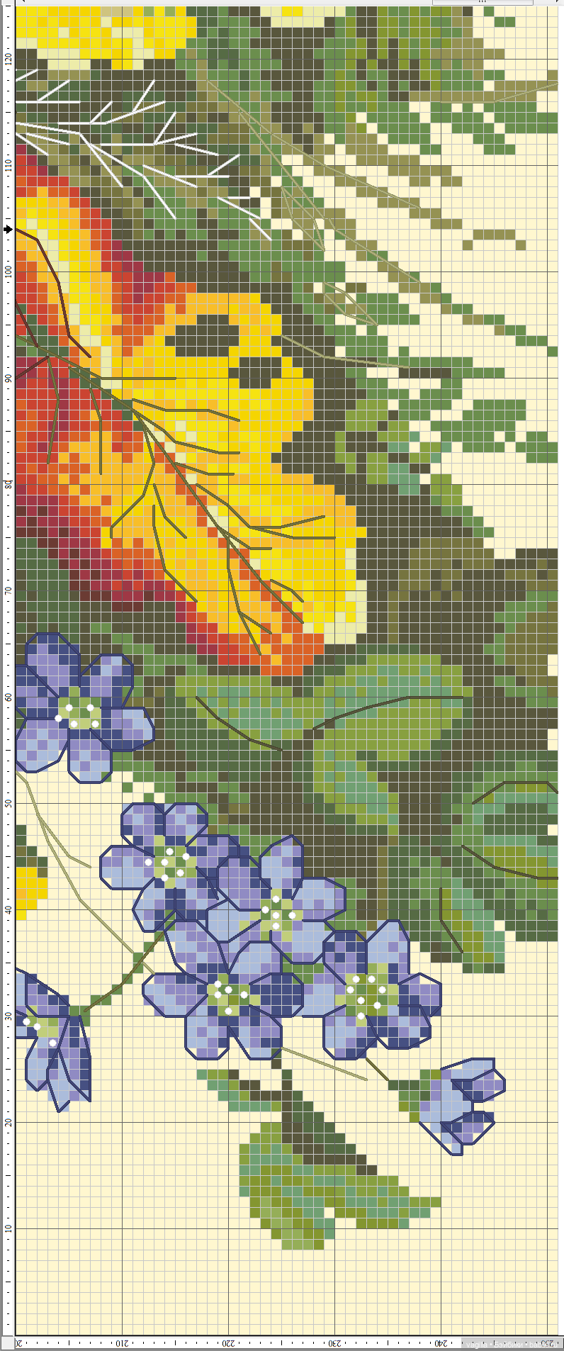 Роскошный микс крестиком — Схемы вышивки крестом: фото узоров