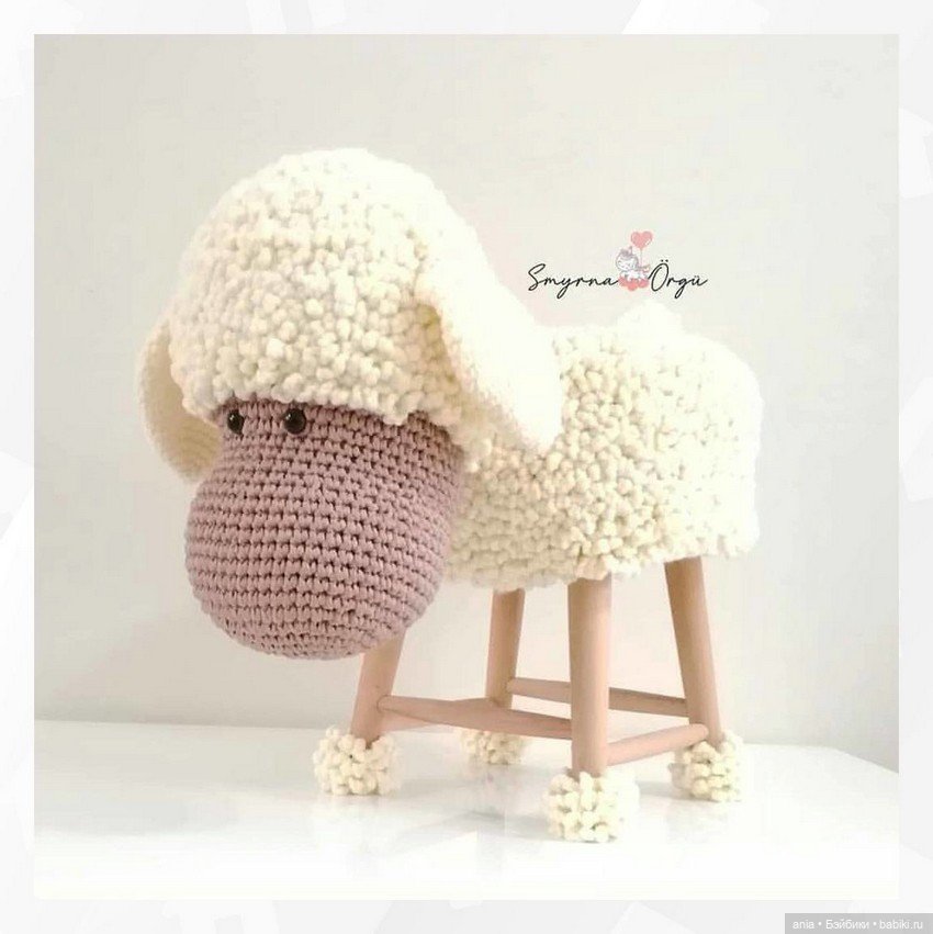 Чудные вязанные табуреточки (фото 6)