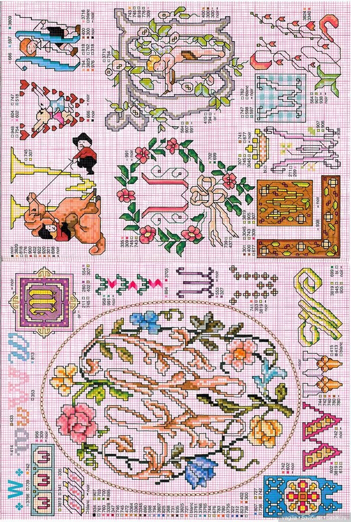 Вензель на любой вкус крестом