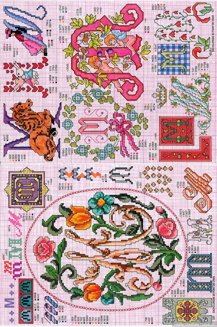 Вензель на любой вкус крестом