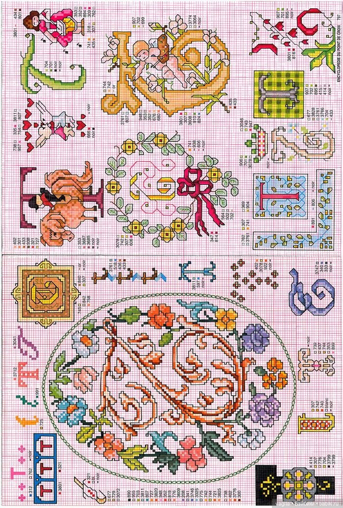 Вензель на любой вкус крестом