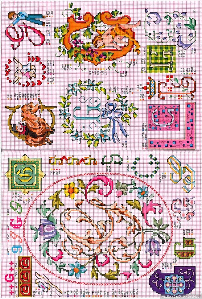 Вензель на любой вкус крестом