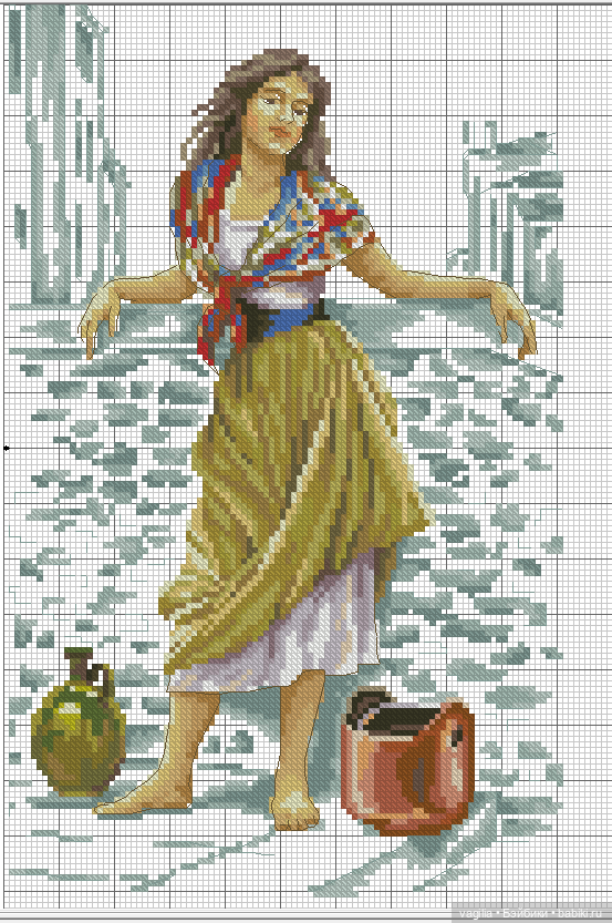 Девушки и бабочки крестиком