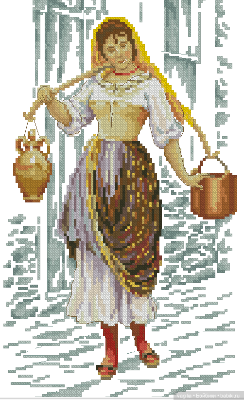 Девушки и бабочки крестиком