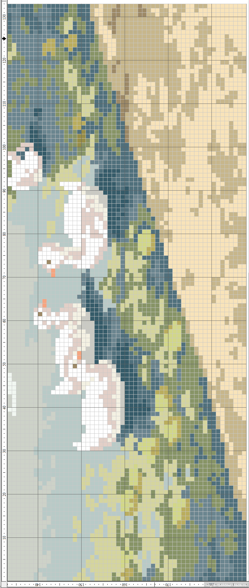 Девушки и бабочки крестиком