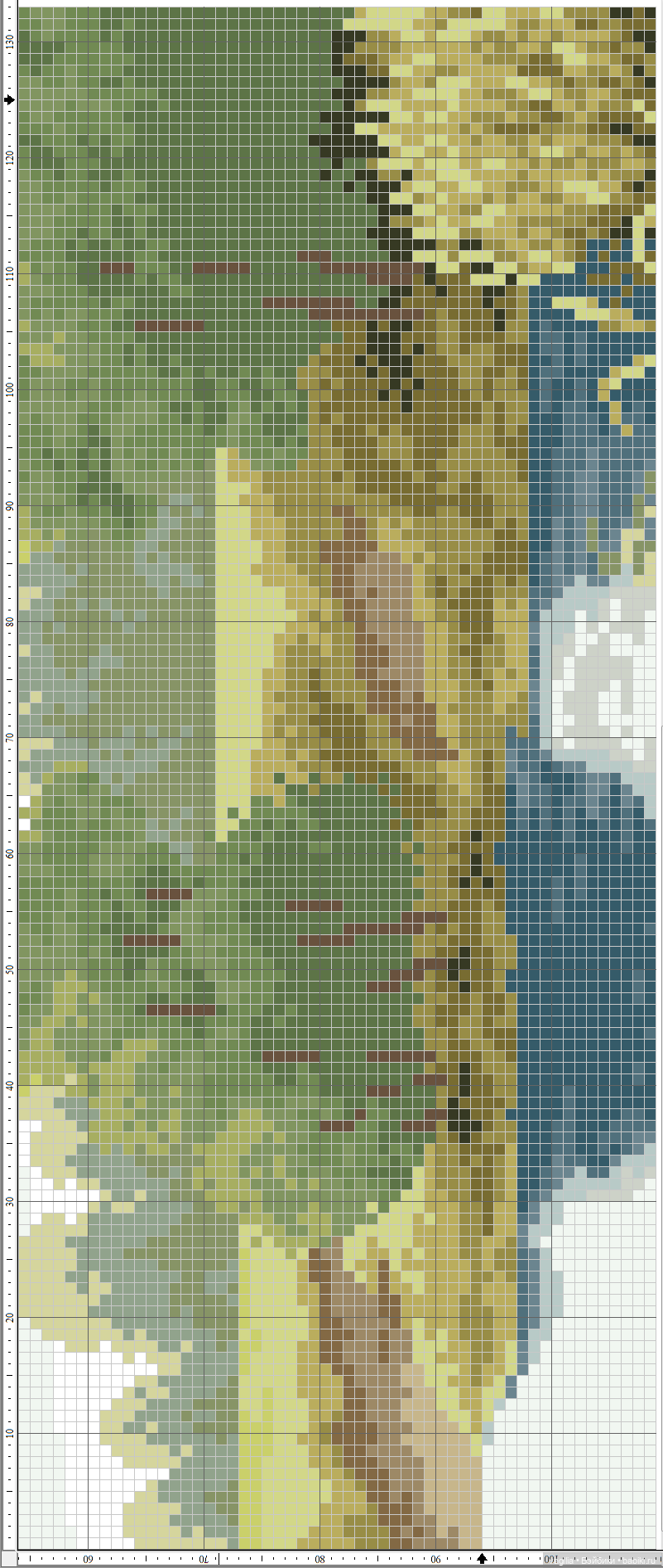 Девушки и бабочки крестиком