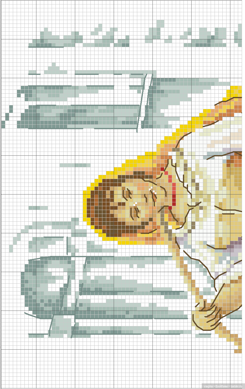 Девушки и бабочки крестиком