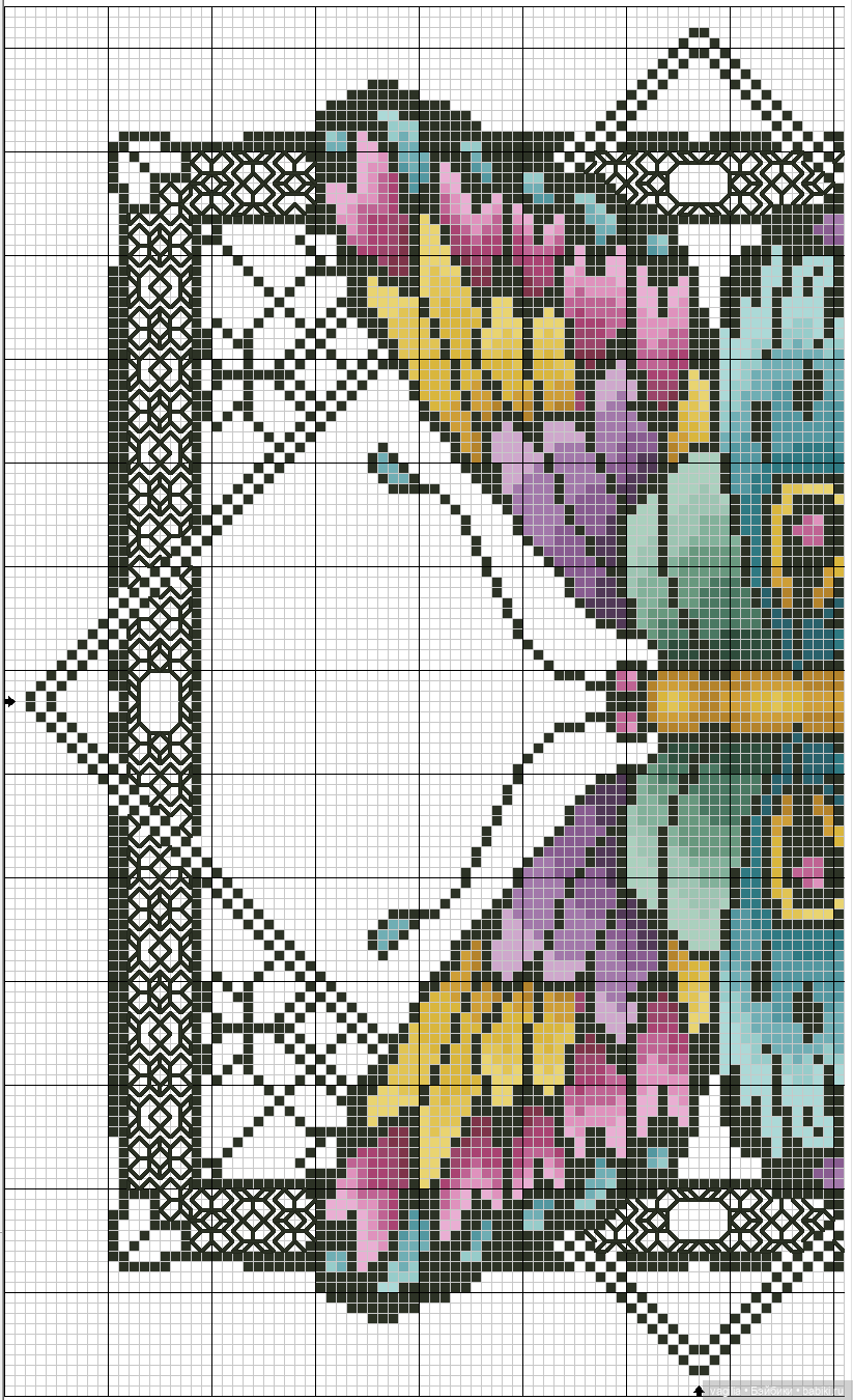 Девушки и бабочки крестиком