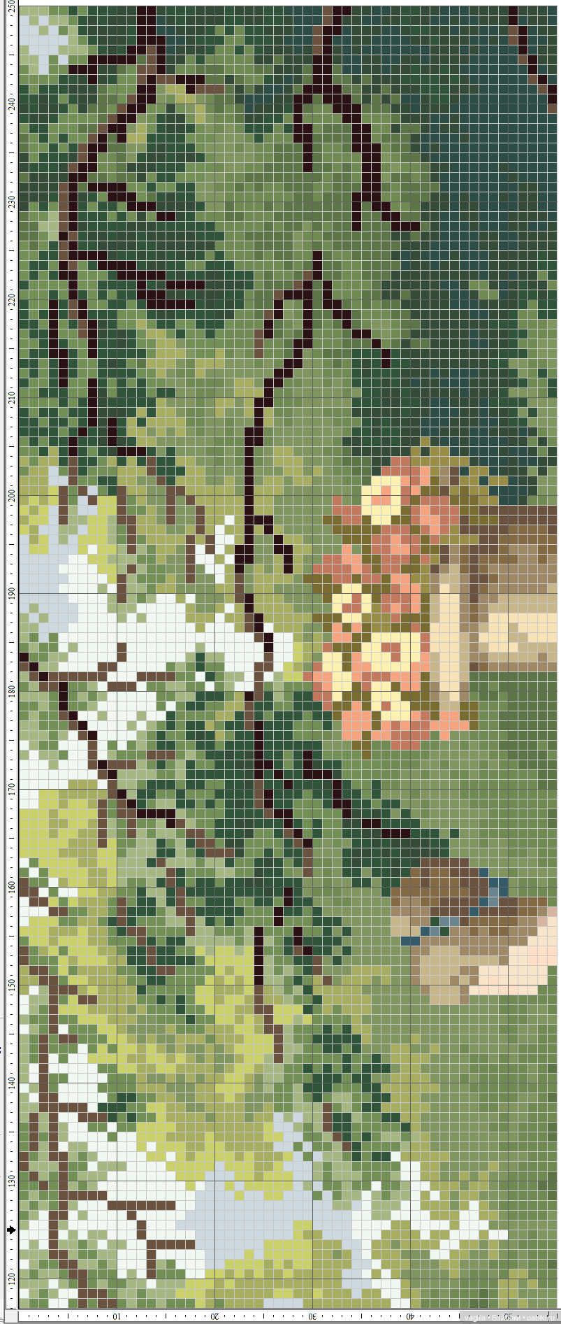 Девушки и бабочки крестиком