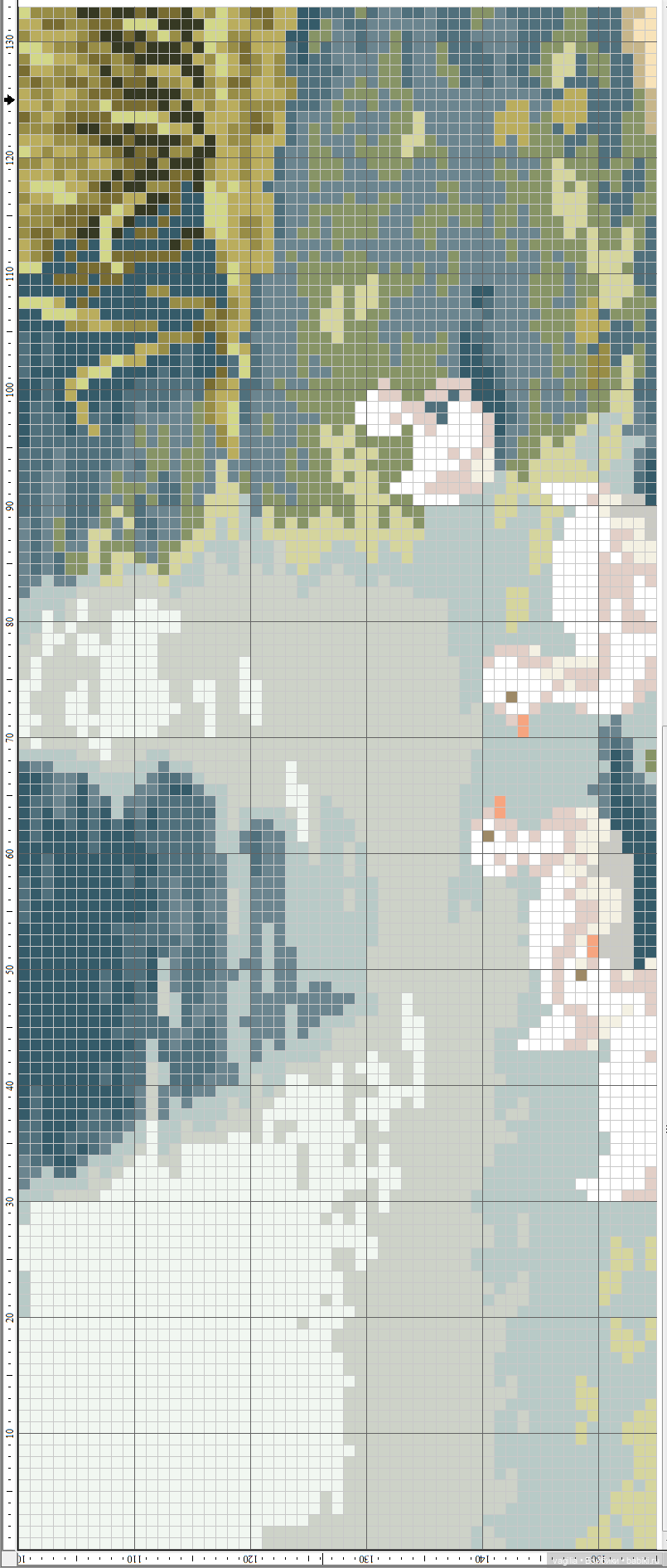 Девушки и бабочки крестиком