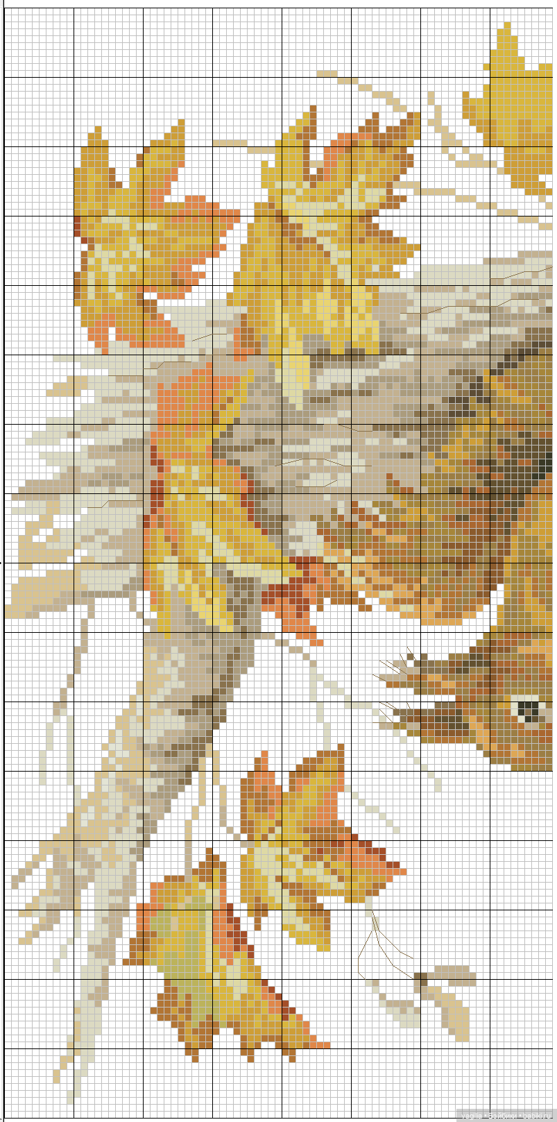 Девушки и бабочки крестиком