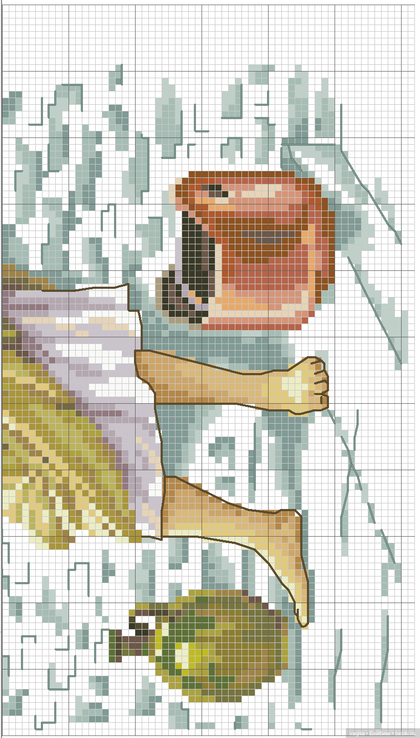 Девушки и бабочки крестиком