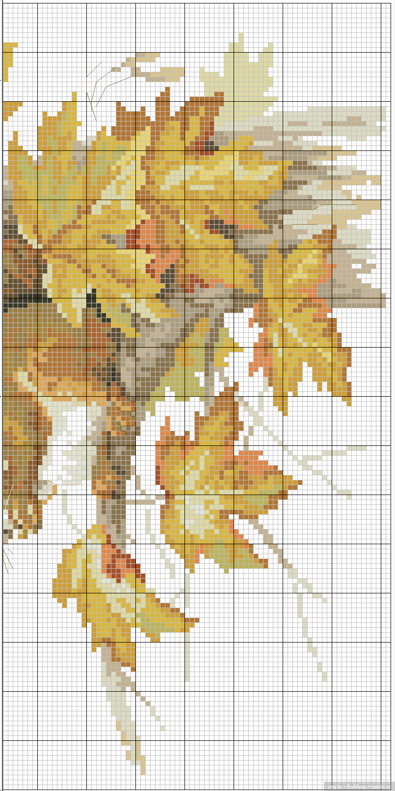 Девушки и бабочки крестиком