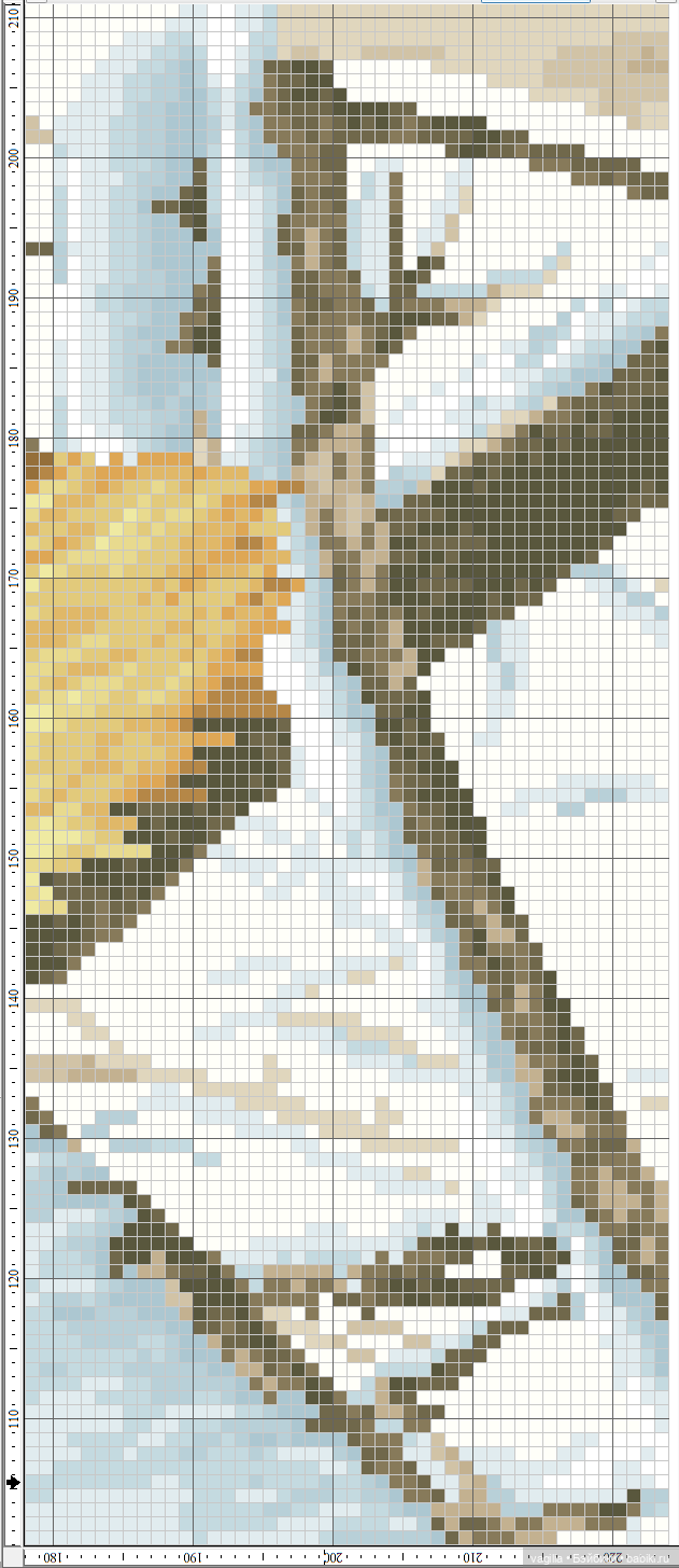 Панно с тигром и котята крестом