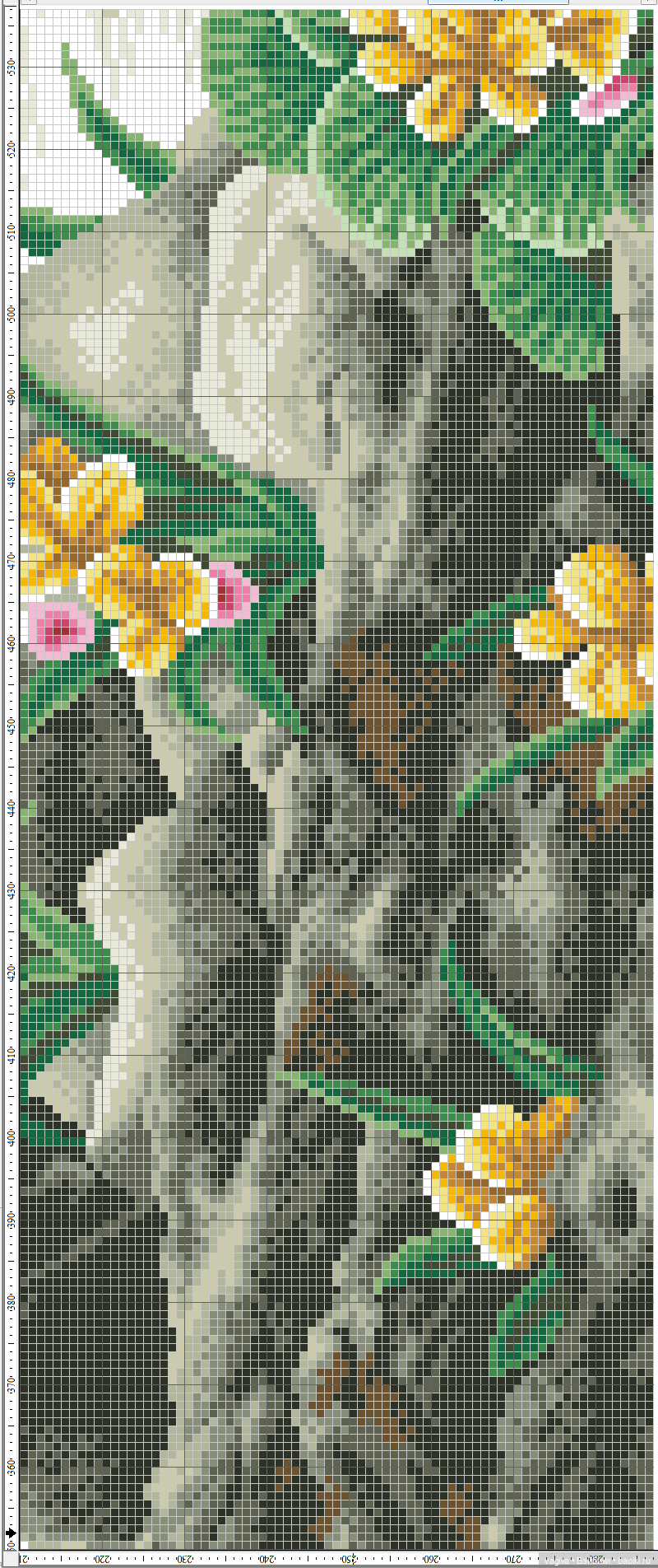 Панно с тигром и котята крестом