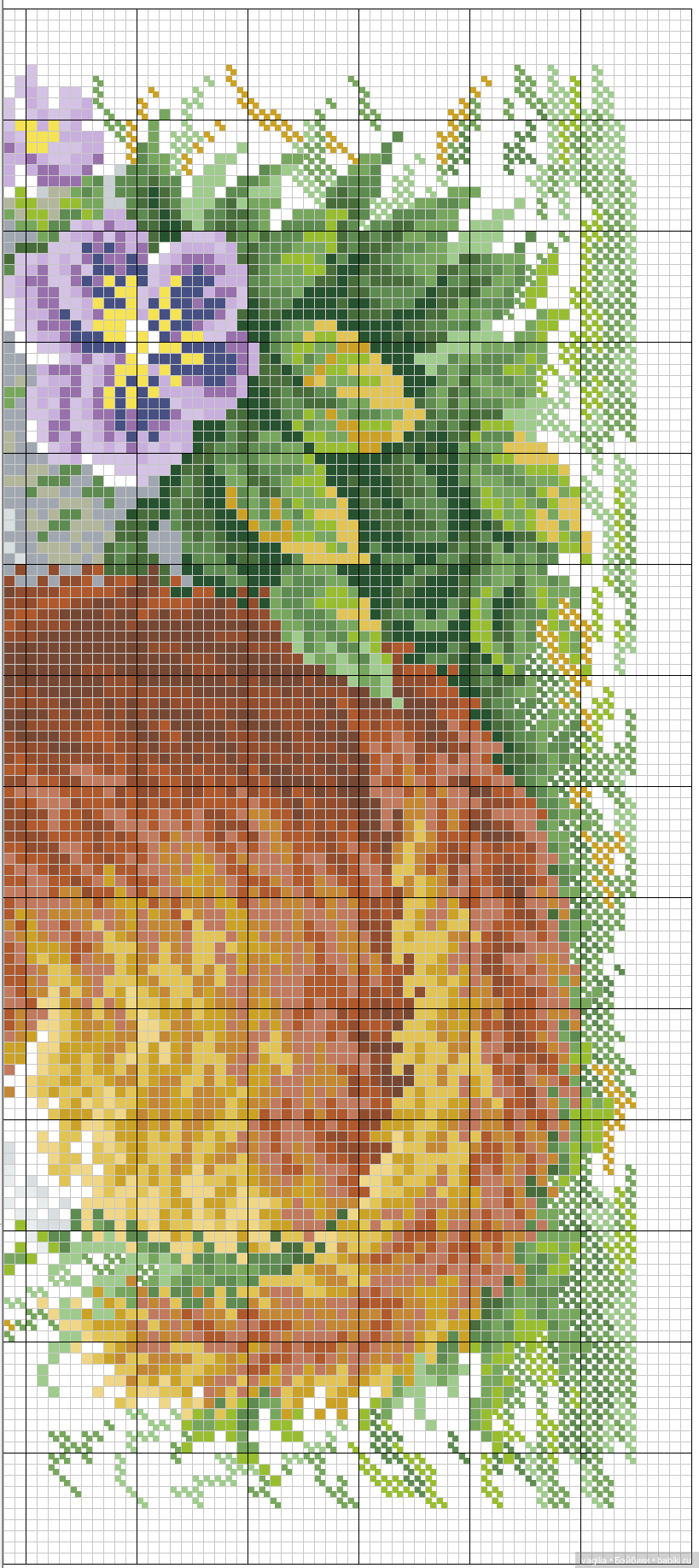 Панно с тигром и котята крестом