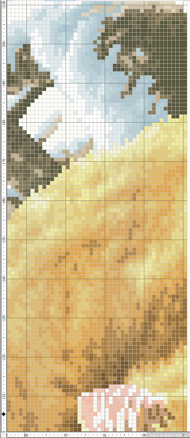 Панно с тигром и котята крестом