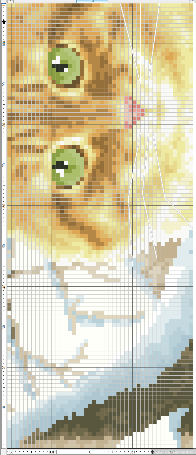 Панно с тигром и котята крестом
