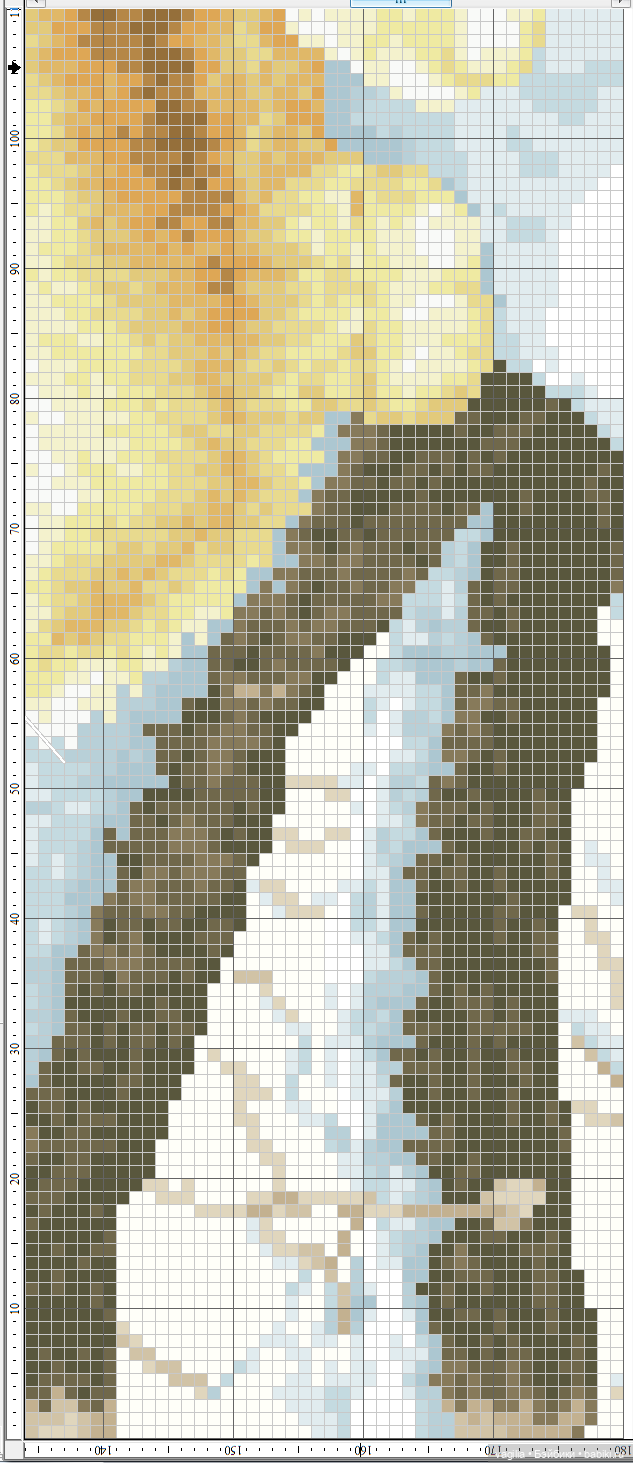 Панно с тигром и котята крестом