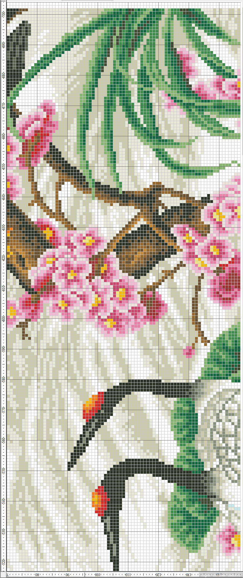 Панно с тигром и котята крестом