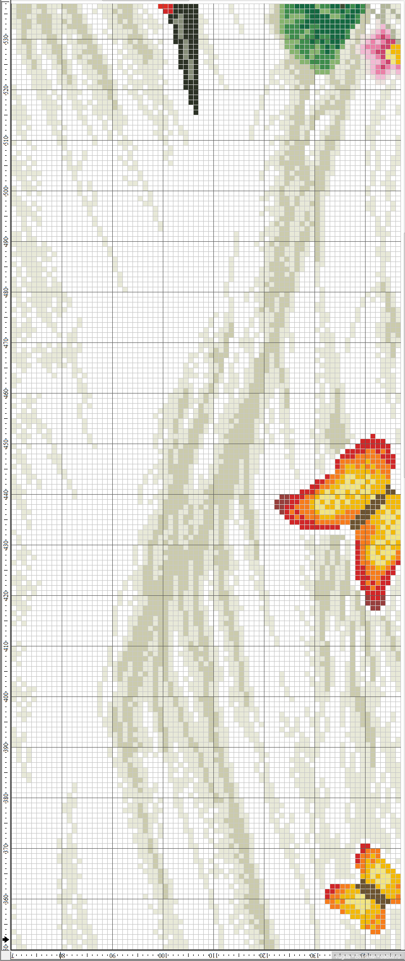 Панно с тигром и котята крестом