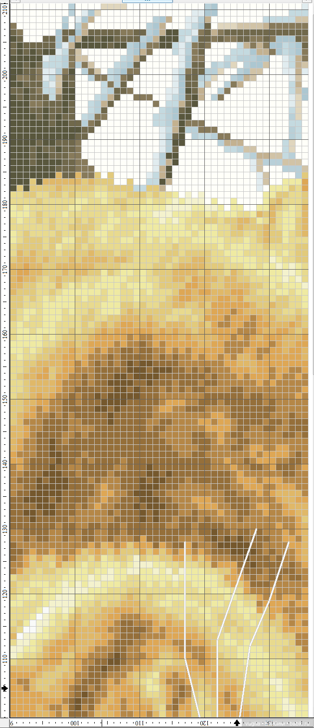 Панно с тигром и котята крестом